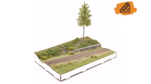 Bosgrond & spoor diorama
