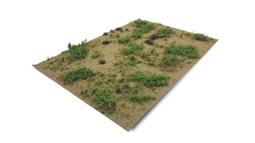 Woestijn met struiken - type 1, 21 x 29 cm